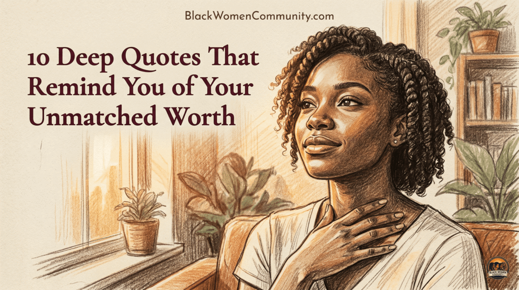 10 Deep Quotes That Remind You of Your Unmatched Worth Black Women Community